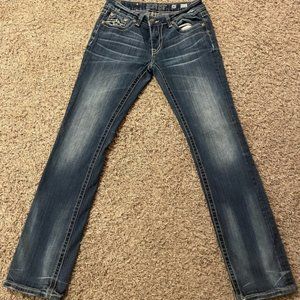 Miss Me.   Embellished Straight Leg Jeans